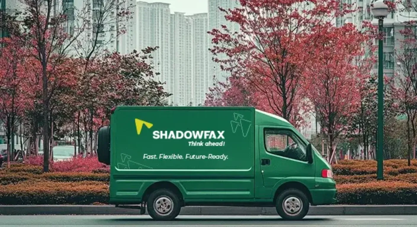 Shadowfax green delivery van (urban street)